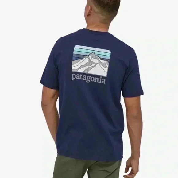 Patagonia Line Logo Ridge Pocket Responsibili-tee Shirt - Picture 1 of 9